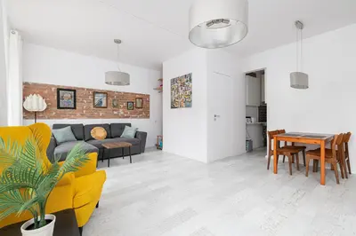 Część wypoczynkowa w obiekcie RentPlanet - Apartament Mirów II