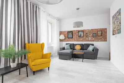 Część wypoczynkowa w obiekcie RentPlanet - Apartament Mirów II
