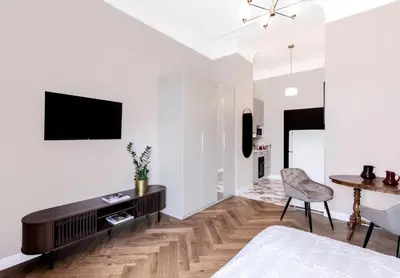 Telewizja i/lub zestaw kina domowego w obiekcie SOHO by VAYA STAYS