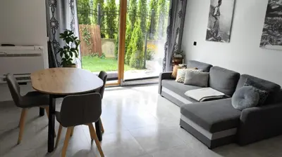 Część wypoczynkowa w obiekcie Cozy Apartment in Warsaw