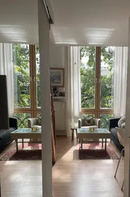 Część wypoczynkowa w obiekcie Royal Route Cosy Apartment