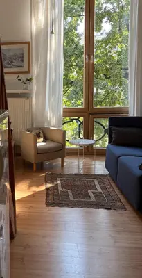 Część wypoczynkowa w obiekcie Royal Route Cosy Apartment