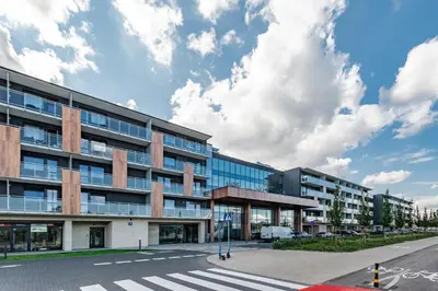 Budynek, w którym mieści się apartament