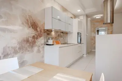 Kuchnia lub aneks kuchenny w obiekcie Apartament Klimczaka 22