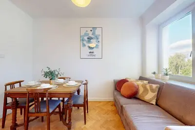Część wypoczynkowa w obiekcie Greenview Apartment Zoliborz