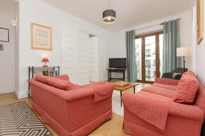Telewizja i/lub zestaw kina domowego w obiekcie Stylowy Apartament dla 5 Osób Bartoszewicza by Noclegi Renters