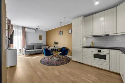 Kuchnia lub aneks kuchenny w obiekcie Praga Apt - Parking, Terrace - by Rentujemy