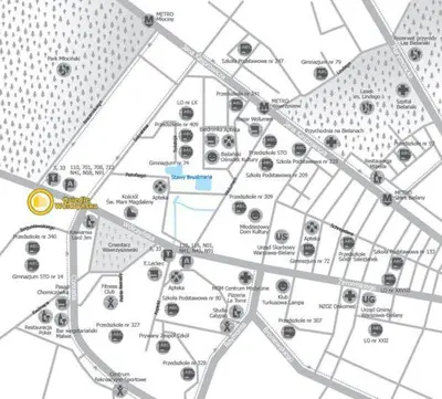 Plan piętra w obiekcie Bogusławskiego 18