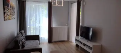 Telewizja i/lub zestaw kina domowego w obiekcie Luxury & Stylish Apartment in Wola Warsaw, Balcony