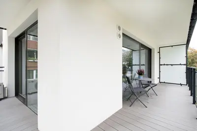 Balkon lub taras w obiekcie New Garden Apartments