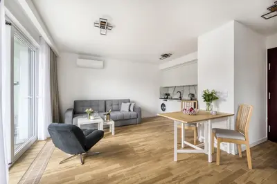 Część wypoczynkowa w obiekcie New Garden Apartments