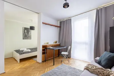 Łóżko lub łóżka w pokoju w obiekcie Urban Apartaments - Great Location - City Center - Żelazna