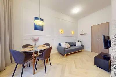 Część wypoczynkowa w obiekcie Elektoralna Premium Apartment City Center