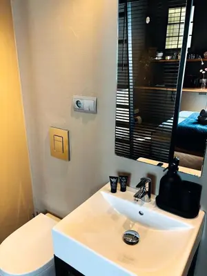 Łóżko lub łóżka w pokoju w obiekcie Apartamenty Loft Nowy Świat Centrum lok 3