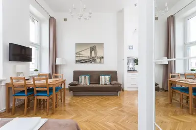 Telewizja i/lub zestaw kina domowego w obiekcie Latte Apartment
