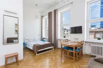 Telewizja i/lub zestaw kina domowego w obiekcie Latte Apartment