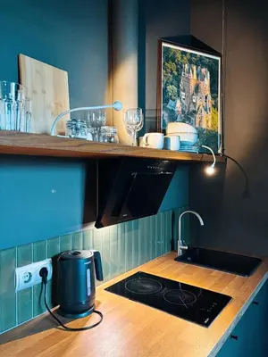 Kuchnia lub aneks kuchenny w obiekcie Loft apartamenty w centrum Warszawy lok 2