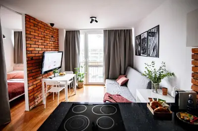 Łóżko lub łóżka w pokoju w obiekcie City Center Modern flat with Skyline View -15th floor