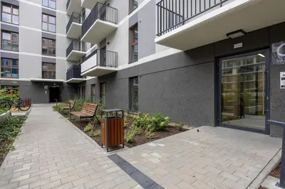 Budynek, w którym mieści się apartament