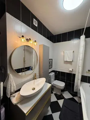 Łazienka w obiekcie Friends & Family KEN Apartment 80m2, metro Stoklosy