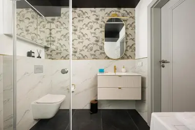 Łazienka w obiekcie Stara Praga Boutique Apartment by BookingHost