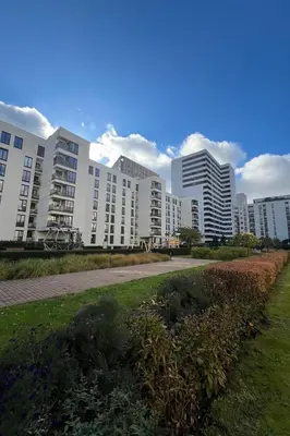 Budynek, w którym mieści się apartament