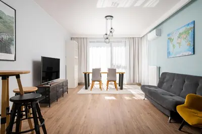 Plan piętra w obiekcie Business Mokotów Park 18 Apartment by BookingHost