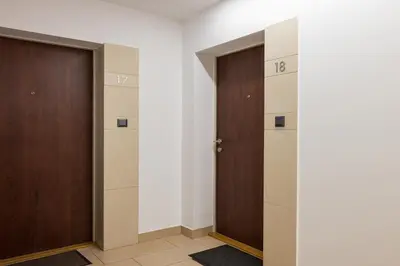 Plan piętra w obiekcie Business Mokotów Park 18 Apartment by BookingHost