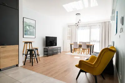 Plan piętra w obiekcie Business Mokotów Park 18 Apartment by BookingHost