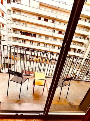 Balkon lub taras w obiekcie Ordona Charming Studio III