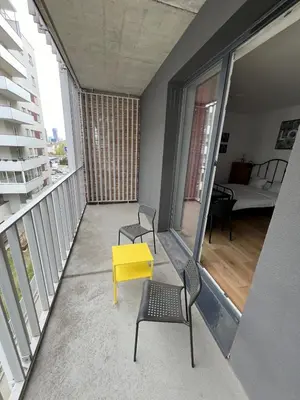 Balkon lub taras w obiekcie Ordona Charming Studio III