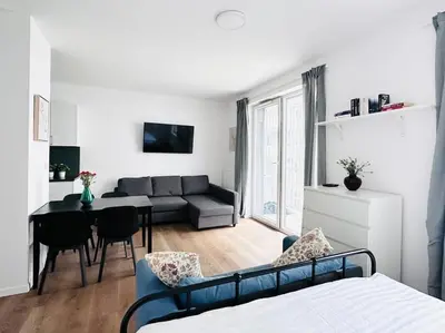 Telewizja i/lub zestaw kina domowego w obiekcie Ordona Charming Studio I