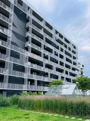 Budynek, w którym mieści się apartament