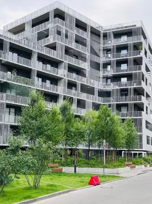 Budynek, w którym mieści się apartament