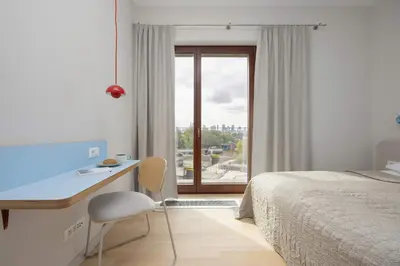 Łóżko lub łóżka w pokoju w obiekcie Port Praski Modern Apartment with AC by Renters Prestige
