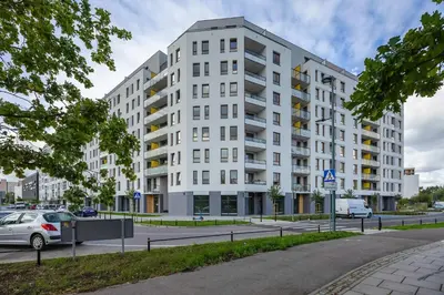 Budynek, w którym mieści się apartament