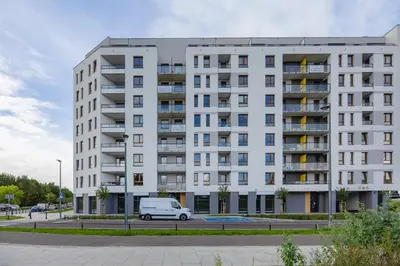 Budynek, w którym mieści się apartament