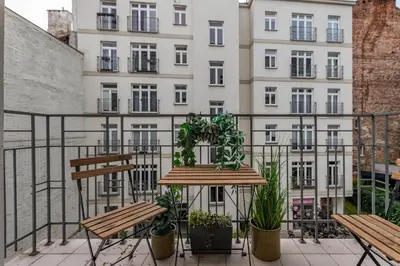 Balkon lub taras w obiekcie Targowa 21 by Homeprime