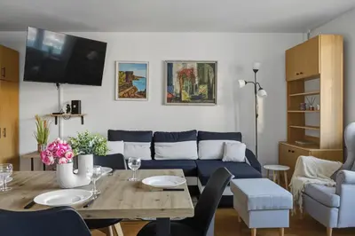 Część wypoczynkowa w obiekcie Kobielska 17 Comfort Living by Solarento