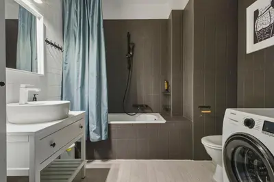 Łazienka w obiekcie Kabacki Dukt 14 Loft Apartment by Solarento