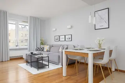 Plan piętra w obiekcie Warsaw Ursus Modern Apartment with Parking, AC & Balcony by Noclegi Renters