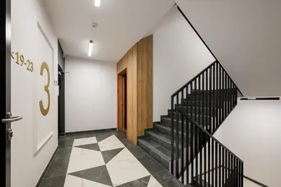Plan piętra w obiekcie Racławicka 7 Superior Apartment by BookingHost