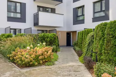 Budynek, w którym mieści się apartament