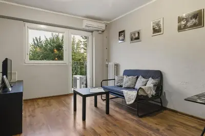 Część wypoczynkowa w obiekcie Wrzeciono 35 Urban Apartment by Solarento