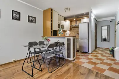 Kuchnia lub aneks kuchenny w obiekcie Wrzeciono 35 Urban Apartment by Solarento
