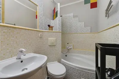Łazienka w obiekcie Wrzeciono 35 Urban Apartment by Solarento