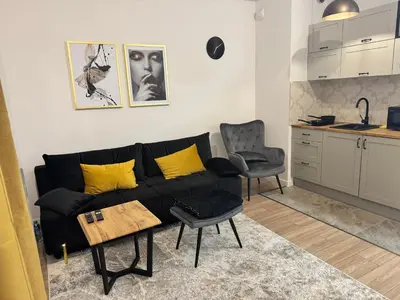 Kuchnia lub aneks kuchenny w obiekcie Golden Apartment