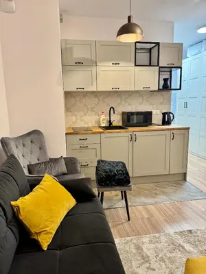 Kuchnia lub aneks kuchenny w obiekcie Golden Apartment