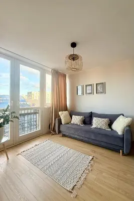 Część wypoczynkowa w obiekcie Cozy Stay Krochmalna Apartment