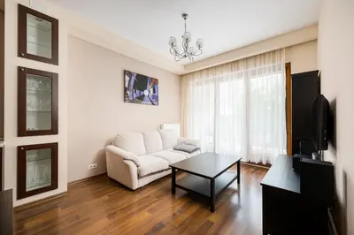 Plan piętra w obiekcie Rydygiera Green View Apartment by BookingHost